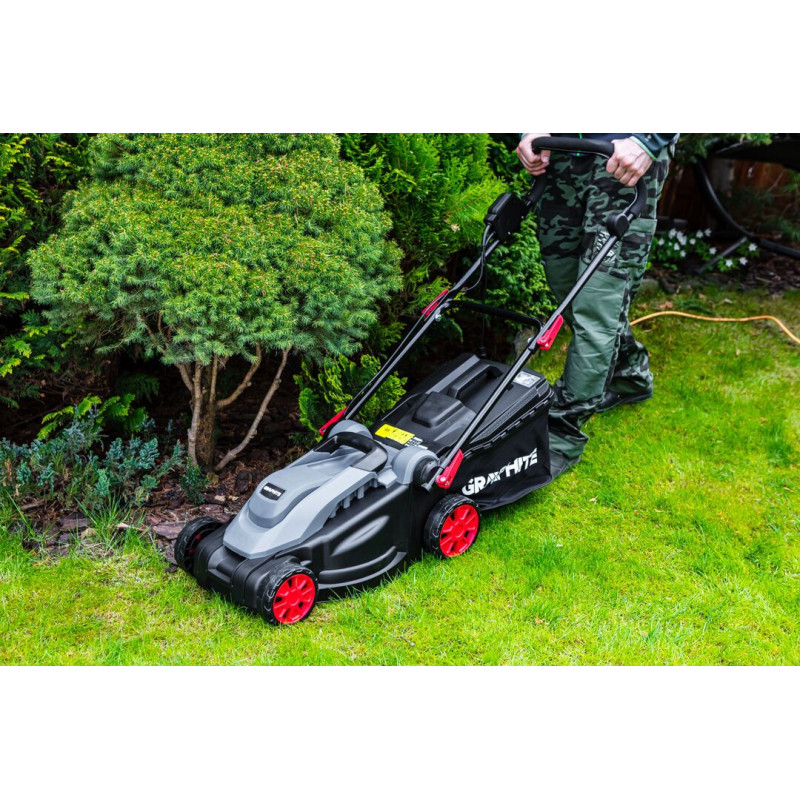Graphite Газонокосарка 2000Вт 43см 45л 20-70мм 14кг (59G475)