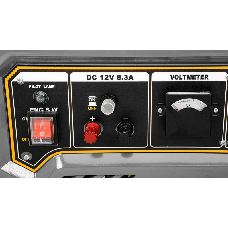 Graphite Генератор бензиновий 230В (1 фаза), 2/2.2кВт, ручний старт, AVR, 40кг (58G904)