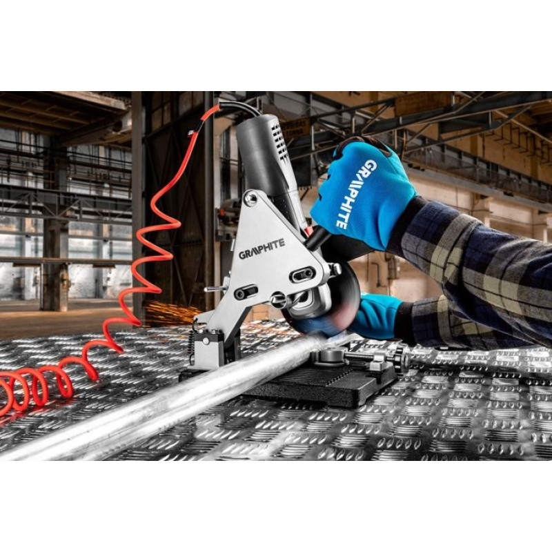 Graphite Стійка для шліфмашини кутової, діаметр диска 115/125мм, поворотні лещата (56H650)