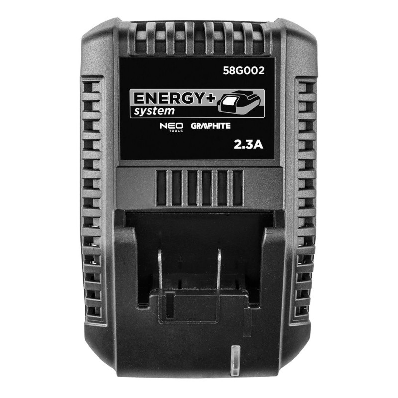 Graphite Зарядний пристрій, для Energy+, 18В, 2.3 А, система контролю напруги та температури, шнур 2 м (58G002)