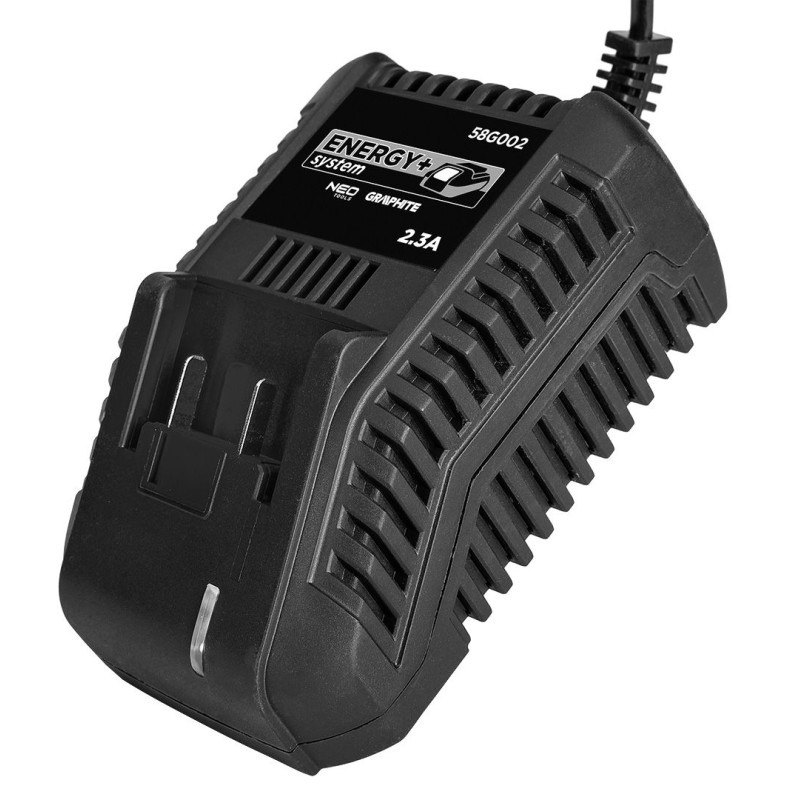 Graphite Зарядний пристрій, для Energy+, 18В, 2.3 А, система контролю напруги та температури, шнур 2 м (58G002)