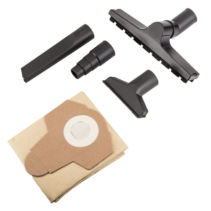 Graphite Пилосос професійний, 1500Вт, 18кПа, контейнер 40л, розетка 220В/2000В, функція повітродувки, колеса, IPX4 (59G608)