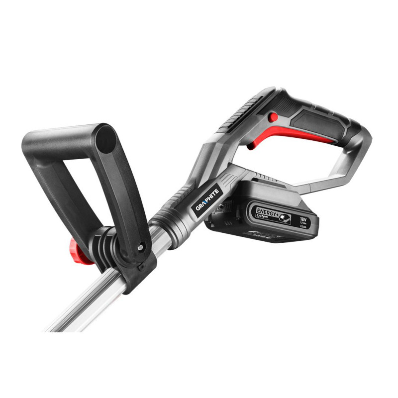 Graphite Тример садовий акумуляторний, 18В, з АКБ 2.0Аг та ЗП, ручка 1.1-1.4м, 25см, 1.8кг (58G030-BC)