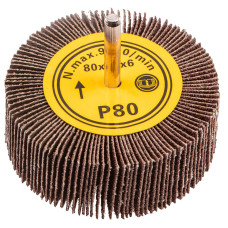 Graphite 55H762 Круги пелюсткові із хвостовиком, 80 x 30 мм, K80 (55H762)