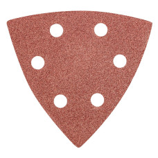 Graphite Шліфувальний папір на липучці тип DELTA [Насадка шліфувальна, 5шт, на липучці, тип DELTA 93x93мм, K80] (55H765)