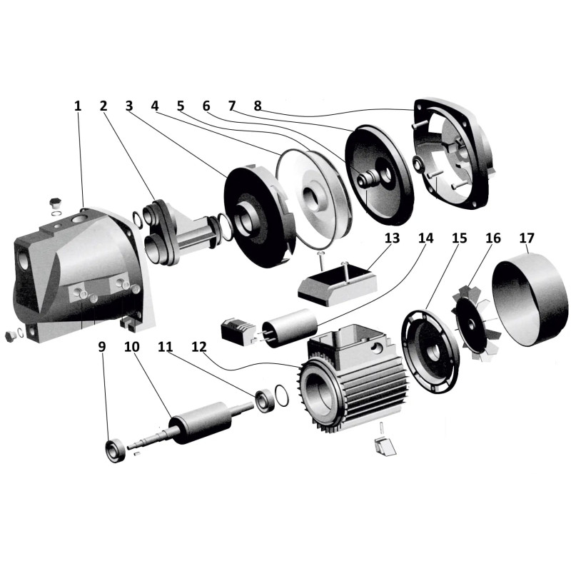 OPTIMA Насос поверхневий JET150-PL, 3.6м куб., 1.3кВт, 230В (8097)