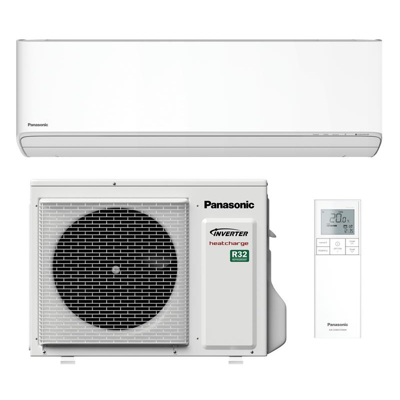 Panasonic Кондиціонер Nordic CS-HZ25XKE/CU-HZ25XKE, 25 м2, інвертор, A+++/A+++, до -25°С, Wi-Fi, R32, білий (CS-HZ25XKE/CU-HZ25XKE)