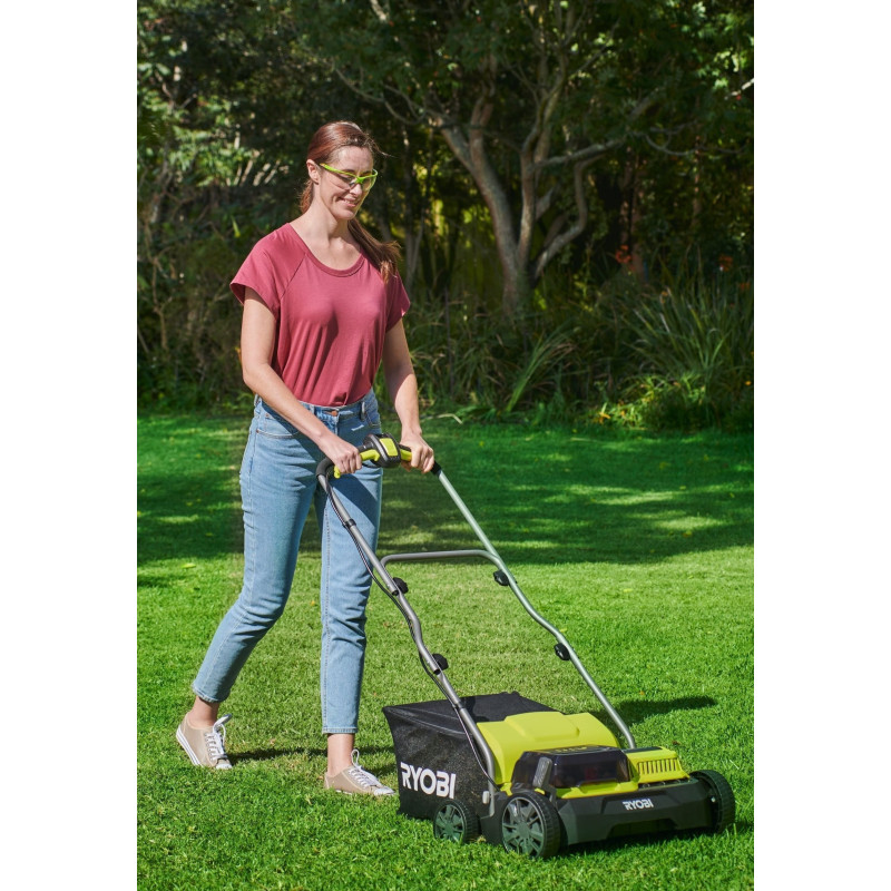 Ryobi Аератор-скарифікатор акумуляторний ONE+ RY18SFX35A-240 18В акб 2х4А·год 35см 55л 10кг (5133004549)