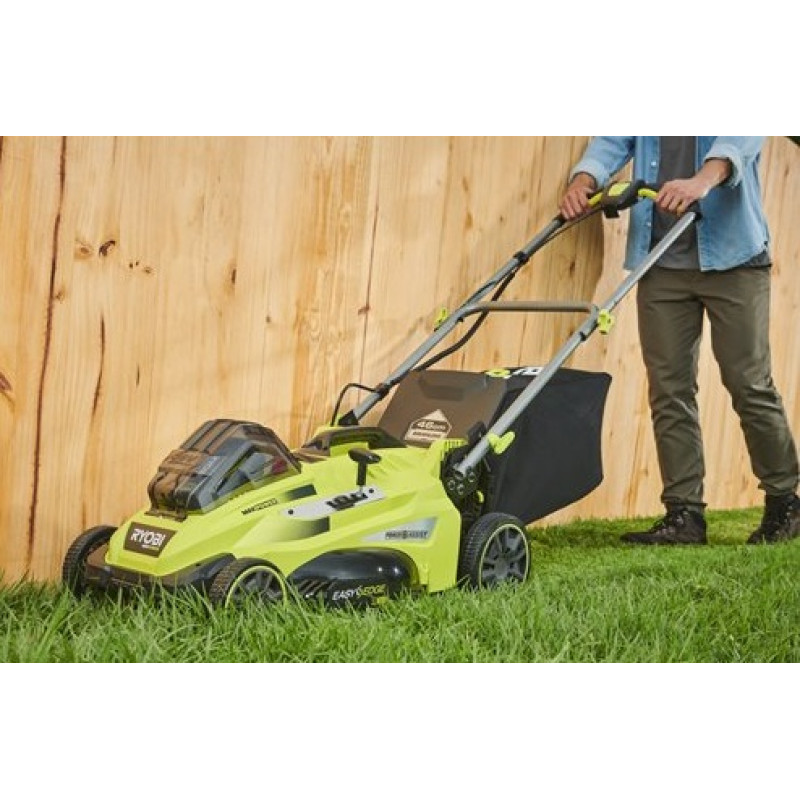 Ryobi Газонокосарка акумуляторна RLM36X46H50PG MAX POWER 36В акб 1х5А·год 46см 45л 20-70мм з функцією Power-Assist 17.8кг (5133005484)
