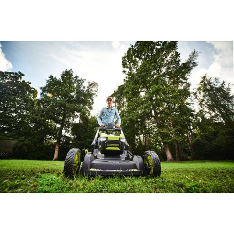 Ryobi Газонокосарка акумуляторна RY36LMXSP53A-160 самохідна MAX POWER 36В акб 1х6А·год дека 53см 70л 20-100мм 3в1 LED-фари до 3200м.кв (5133005802)