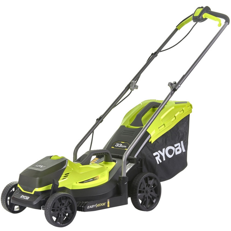 Ryobi Газонокосарка акумуляторна ONE+ RLM18X33B-40 18В акб 1х4А·год 33см 35л 25-65мм 8.7кг (5133004306)