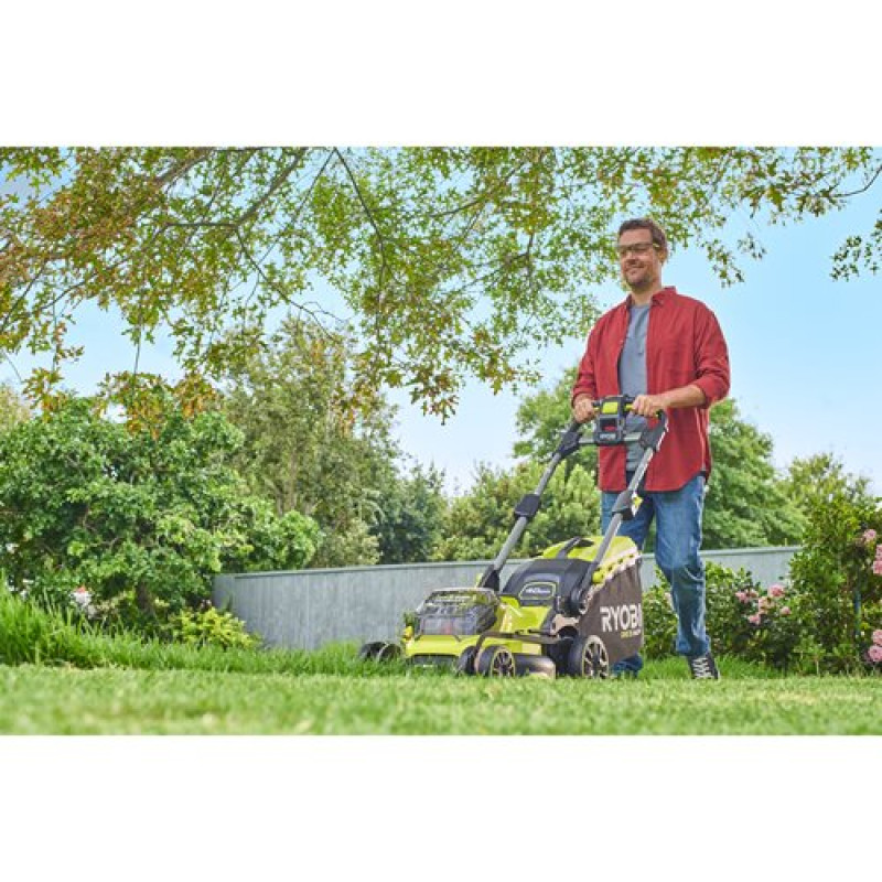 Ryobi Газонокосарка акумуляторна ONE+ RY18LMX40B-0 18В 40см 40л 25-70мм 18.2кг без АКБ та ЗП (5133005479)