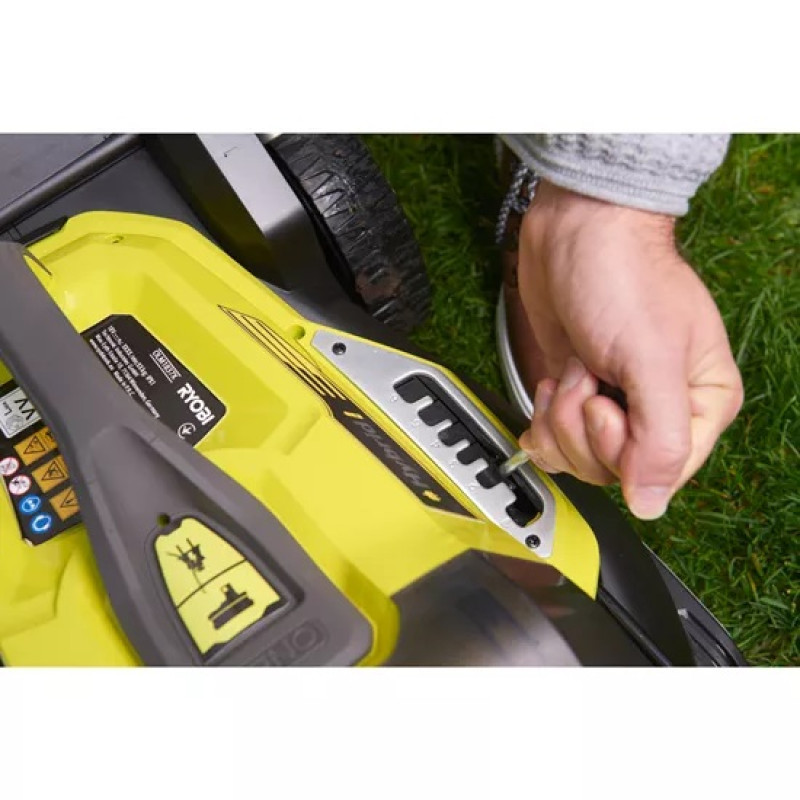 Ryobi Газонокосарка Ryobi ONE+ Hybrid RY18LMH37A-250 18В/220В 2х5.0А/г, 37см, 25-70 мм, 45л, мульчування (5133004583)