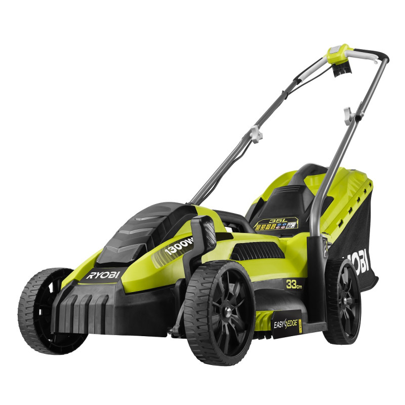 Ryobi Газонокосарка RLM13E33S 1300Вт 33см 35л 20-60мм EasyEdge 9кг (5133002343)