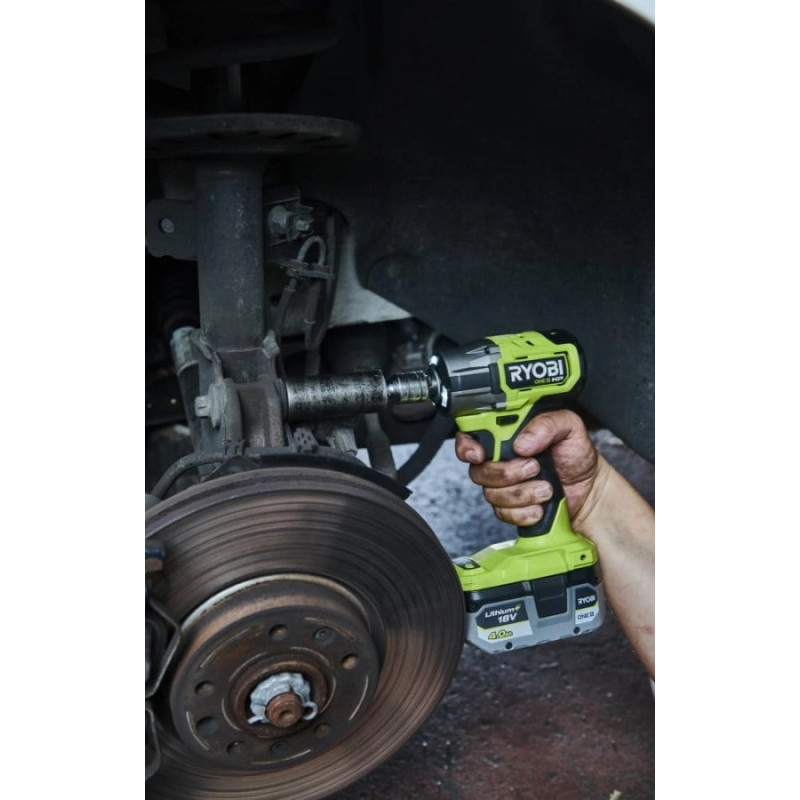 Гайковерт ударний акумуляторний Ryobi ONE+ HP RIW18C-0 18В 2800об·хв 450Нм 1/2" 4 швидкості 1.2кг без АКБ та ЗП (5133005898)