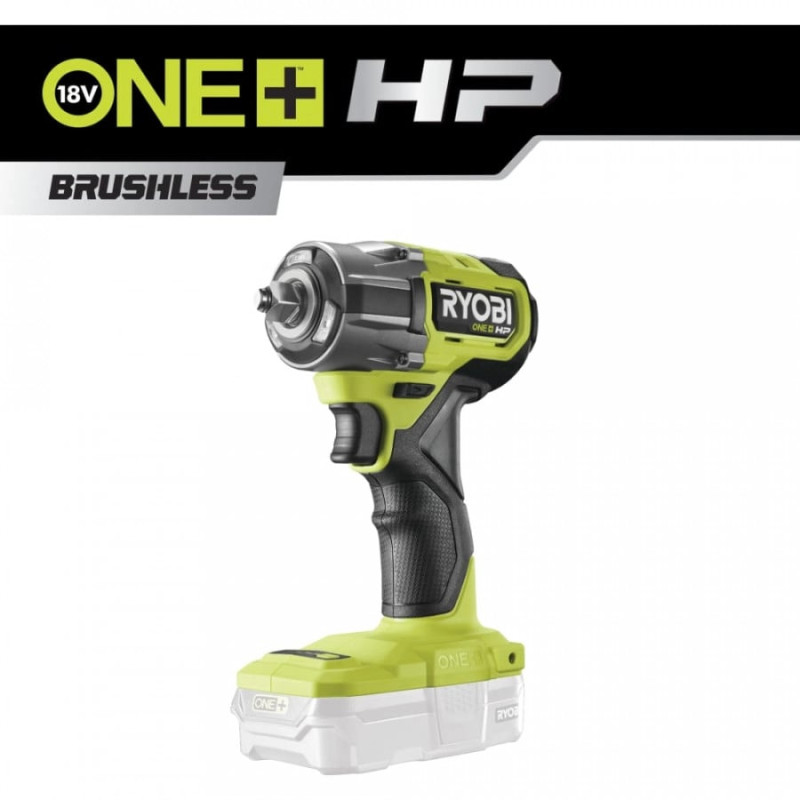 Гайковерт ударний акумуляторний Ryobi ONE+ HP RIW18C-0 18В 2800об·хв 450Нм 1/2" 4 швидкості 1.2кг без АКБ та ЗП (5133005898)