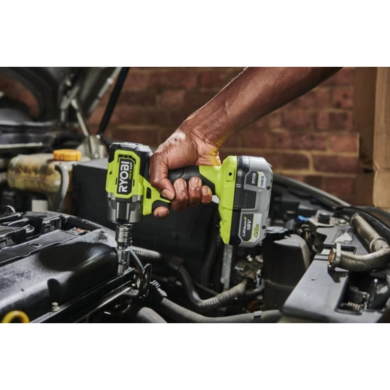 Гайковерт ударний акумуляторний Ryobi ONE+ HP RIW18C-0 18В 2800об·хв 450Нм 1/2" 4 швидкості 1.2кг без АКБ та ЗП (5133005898)