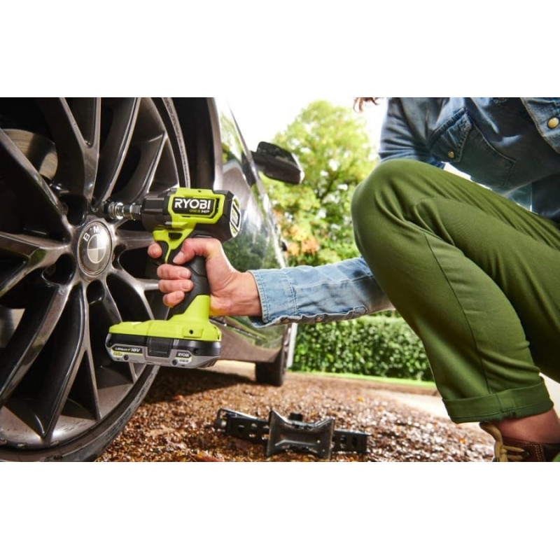 Гайковерт ударний акумуляторний Ryobi ONE+ HP RIW18C-0 18В 2800об·хв 450Нм 1/2" 4 швидкості 1.2кг без АКБ та ЗП (5133005898)