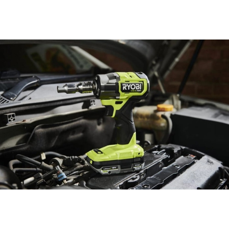 Гайковерт ударний акумуляторний Ryobi ONE+ HP RIW18C-0 18В 2800об·хв 450Нм 1/2" 4 швидкості 1.2кг без АКБ та ЗП (5133005898)