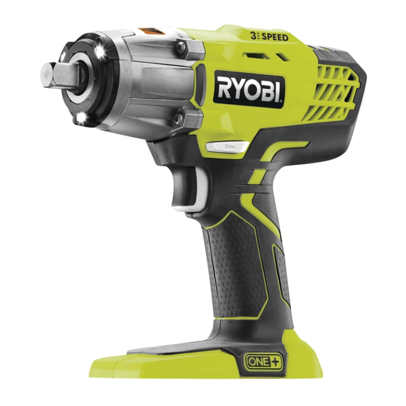 Ryobi Гайковерт ударний R18iW3-0 ONE+ 18В 2900об·хв 400Нм 1/2" 3-х шв. 1.6кг без АКБ та ЗП (5133002436)