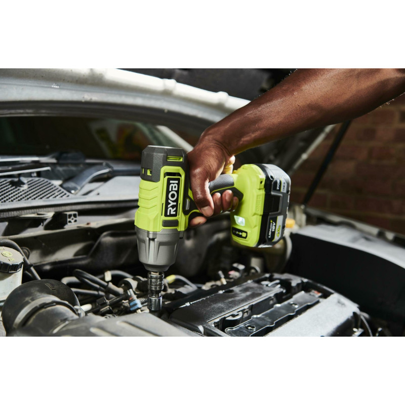 Гайковерт ударний акумуляторний Ryobi ONE+ RIW18-1C20SA3 18В АКБ 1х2А·год 2600об·хв 800Нм 1/2" 3 швидкості 1.7кг сумка (5133005664)