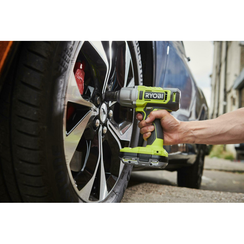 Гайковерт ударний акумуляторний Ryobi ONE+ RIW18-1C20SA3 18В АКБ 1х2А·год 2600об·хв 800Нм 1/2" 3 швидкості 1.7кг сумка (5133005664)