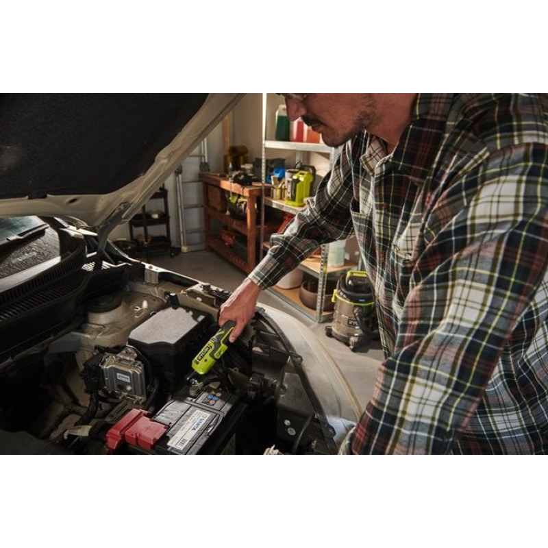 Ryobi Трещітка акумуляторна RR14W4-0 USB Lithium 4В 210об·хв 8Нм квадрат 1/4" 0.5кг без АКБ та ЗП (5133006311)