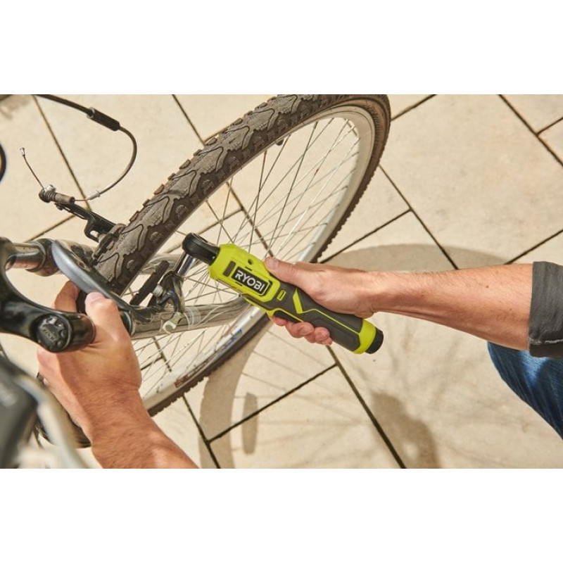 Ryobi Трещітка акумуляторна RR14W4-0 USB Lithium 4В 210об·хв 8Нм квадрат 1/4" 0.5кг без АКБ та ЗП (5133006311)