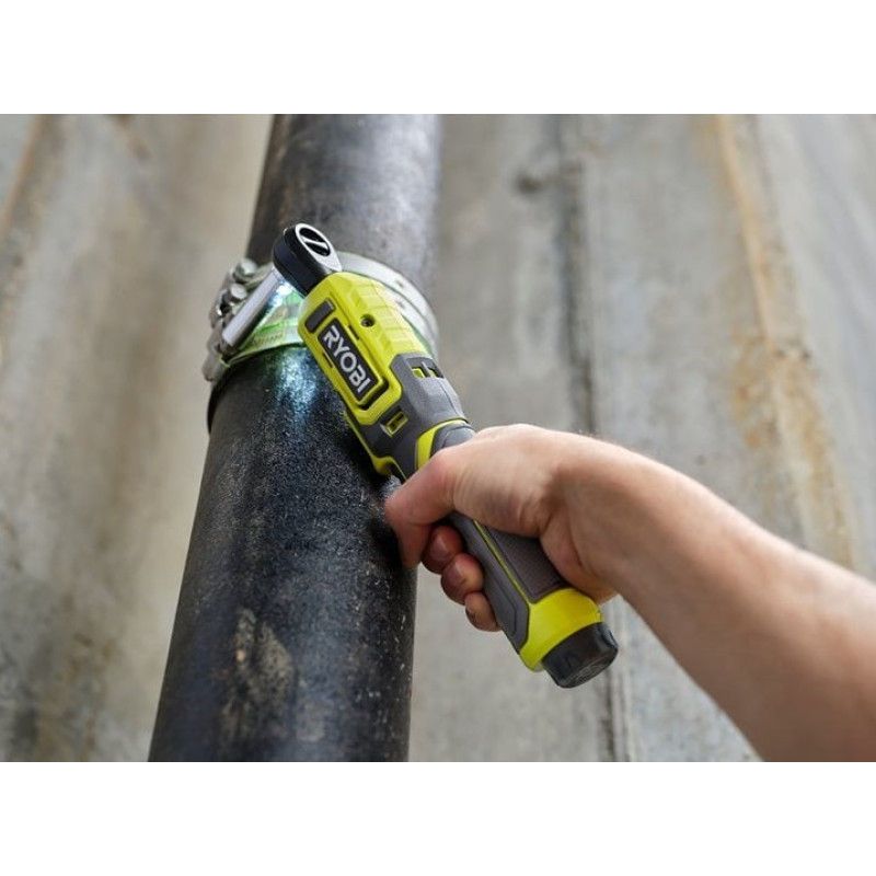 Ryobi Трещітка акумуляторна RR14W4-0 USB Lithium 4В 210об·хв 8Нм квадрат 1/4" 0.5кг без АКБ та ЗП (5133006311)