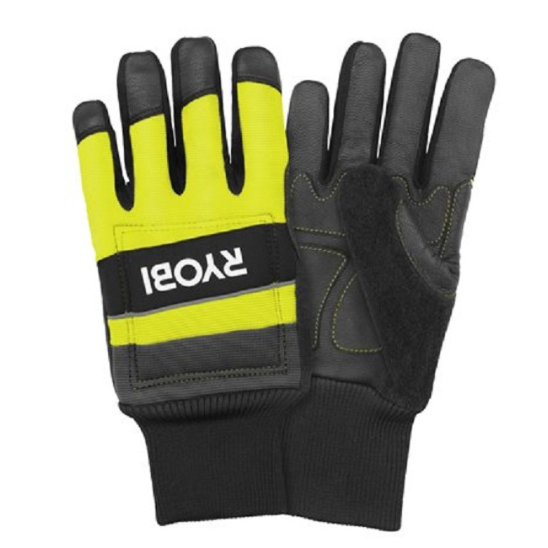 Ryobi Рукавички робочі RAC258L, козяча шкіра, захист від порізів, р.L, чорно-жовтий (5132005711)