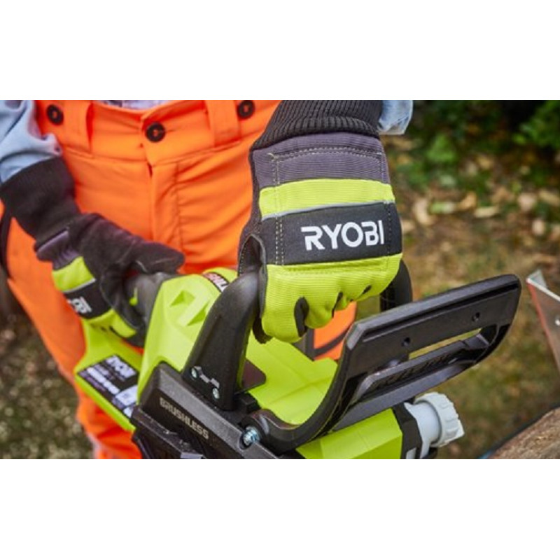 Ryobi Рукавички робочі RAC258L, козяча шкіра, захист від порізів, р.L, чорно-жовтий (5132005711)