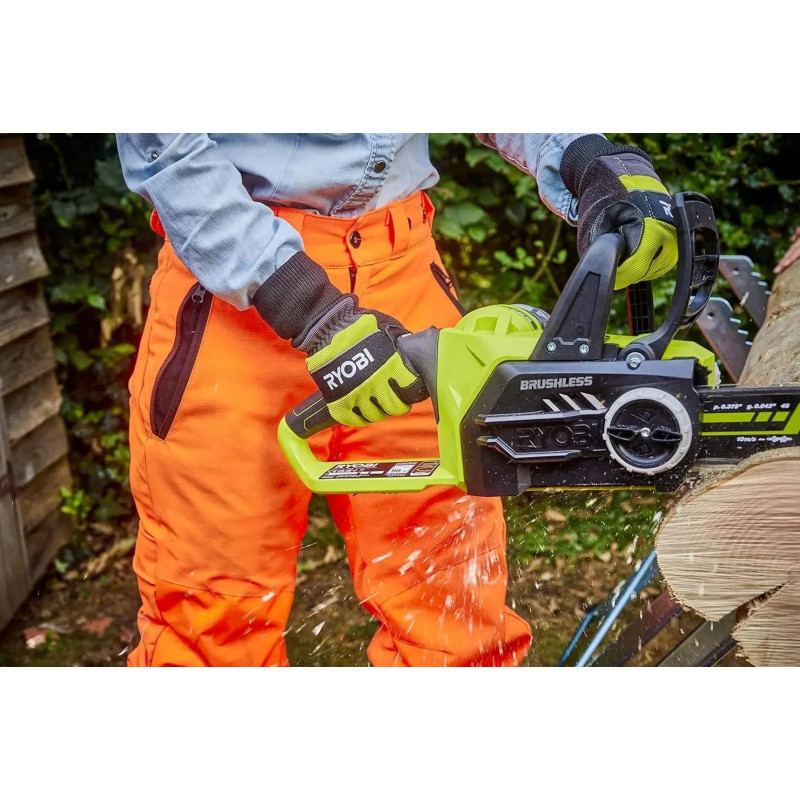 Ryobi Рукавички робочі RAC258M, козяча шкіра, захист від порізів, р.M, чорно-жовтий (5132005710)