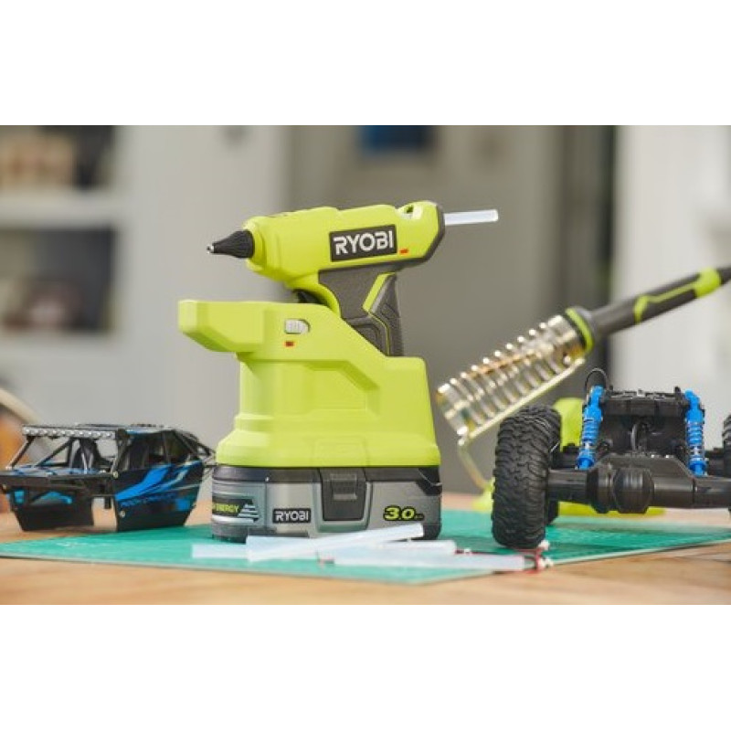 Ryobi Пістолет клейовий ONE+ RGLM18-0, акумуляторний, 18В, стрижень 7мм (без АКБ та ЗП) (5133005001)