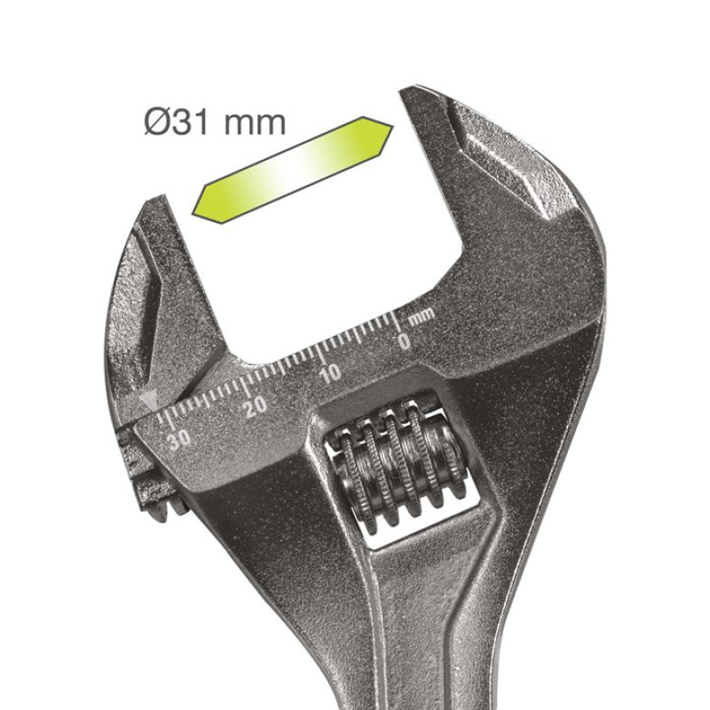 Ryobi Ключ розвідний RHAW200, довжина 200мм, 0-31мм (5132006062)