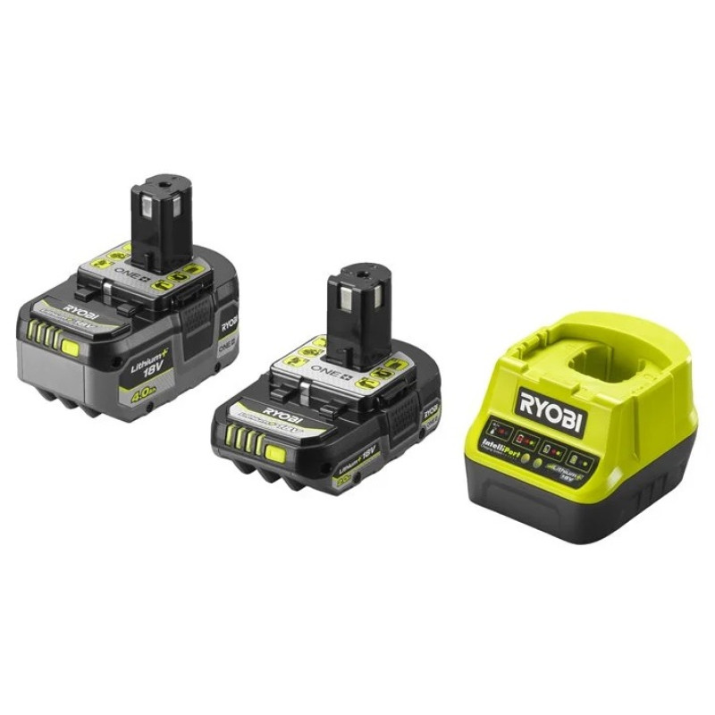 Ryobi Набір акумулятора та зарядного пристрою RC18120-242X ONE+, 18В, 2А•год+4А•год, ЗП Lithium+ (5133005961)