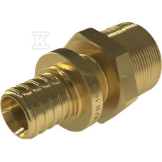 KAN-therm З'єднувач латунний UltraLine с з зовнішнім різьбленням - 25 GZ R1" (2509045004)