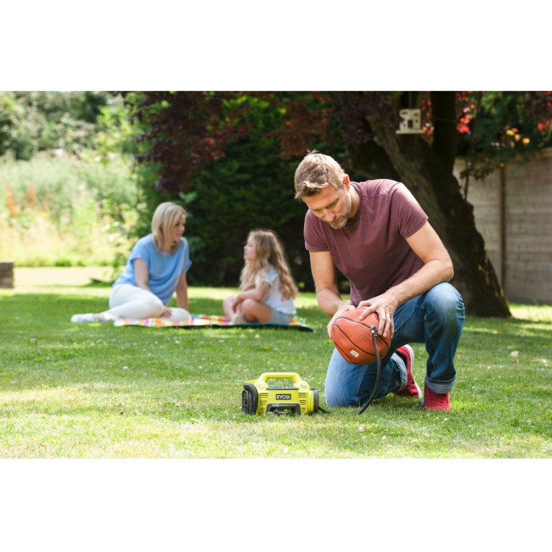 Ryobi Компресор автомобільний акумуляторний R18i-0, 18В ONE+, 10.3бар, без АКБ та ЗП (5133001834)