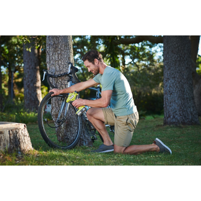 Ryobi Компресор автомобільний акумуляторний R18PI-0, 18В ONE+, 10.3бар, 16л/хвил, без АКБ та ЗПЗП) (5133003931)