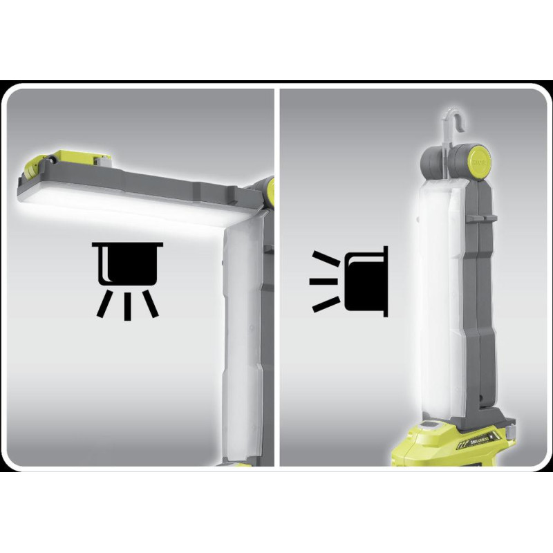 Ryobi Ліхтар-трансформер R18ALF-0 18В, 18В ONE+, 850лм, до 8м (без АКБ та ЗП) (5133002304)