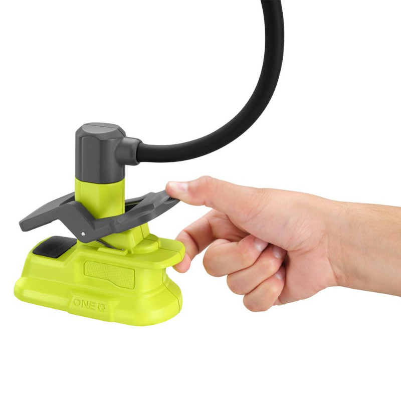 Ryobi Ліхтар RML18-0, 18В ONE+, 500лм, 2 режими,гнучка штанга, збільшувальналінза 86мм (без АКБ та ЗП) (5133005669)