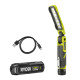 Ryobi Ліхтар інспекційний акумуляторний USB Lithium RLI4-120G, 4В, 2А·год, 650лм, 3 режими, магніт, затискач 0.17кг (5133006225)