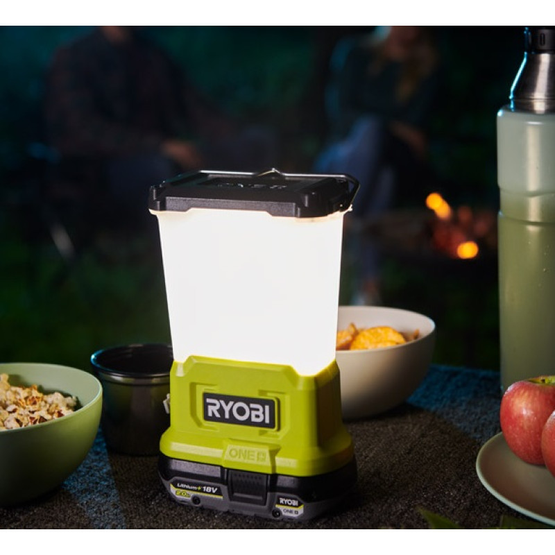 Ryobi Світильник RLL18-0, 18В ONE+, 3 режими яскравості, USB для заряджання пристроїв (без АКБ та ЗП) (5133005386)