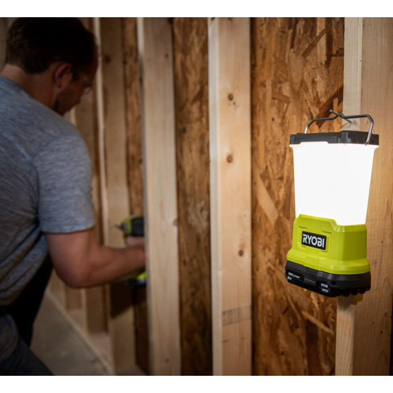 Ryobi Світильник RLL18-0, 18В ONE+, 3 режими яскравості, USB для заряджання пристроїв (без АКБ та ЗП) (5133005386)