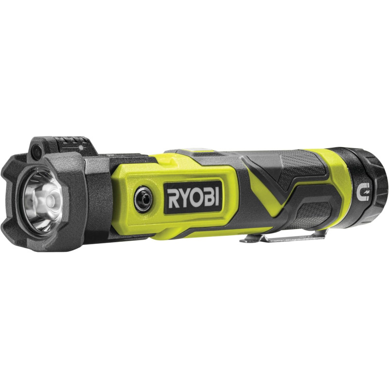 Ліхтар ручний акумуляторний Ryobi USB Lithium RLP4-0, 4В, 640лм, 3 функції освітлення, поворотна головка, магніт (без АКБ та ЗП) (5133006147)