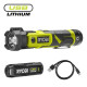 Ryobi Ліхтар ручний акумуляторний USB Lithium RLP4-120G, 4В, 2А·год, 640лм, 3 функції освітлення, поворотна головка, магніт, 0.18кг (5133006131)
