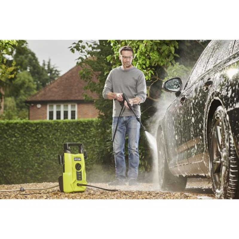 Ryobi Мінімийка високого тиску RY100PWA 1400Вт 100бар 390л/год шланг 5м 5.6кг (5133005363)