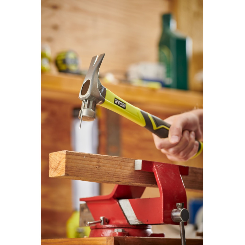 Ryobi Молоток столярний RH16FSS 450г магнітний утримувач руків'я скловолокно (5132005333)