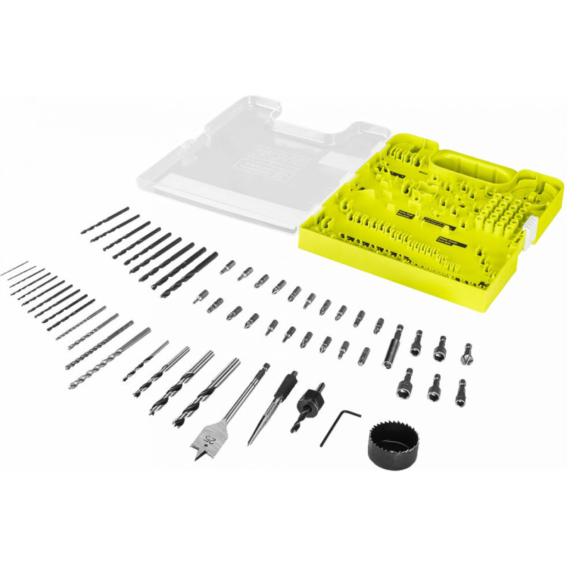 Набір біт і свердел Ryobi RAKDD60 60шт кейс (5132004664)