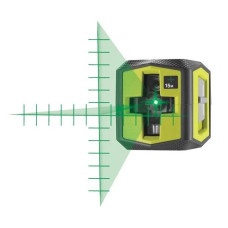 Ryobi Нівелір лазерний RBCLLG2 до 15м ±0.5мм перехресний зелений промінь 2хАА 0.4кг (5133005497)