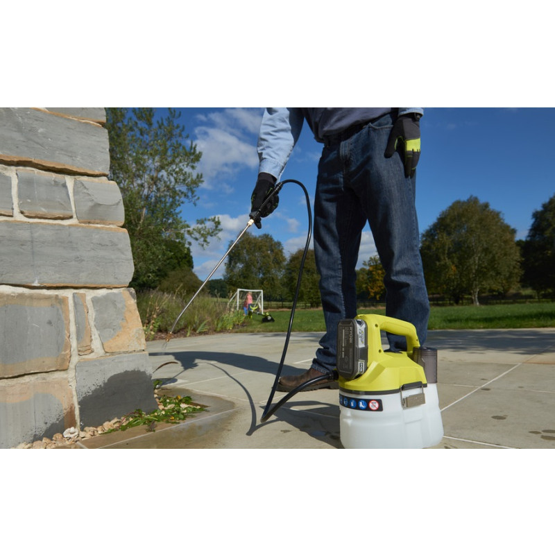 Ryobi Обприскувач акумуляторний ОNE+ OWS1880 5л 18В 3.1бар 0.5л/хв 2.4кг без АКБ та ЗП (5133002676)